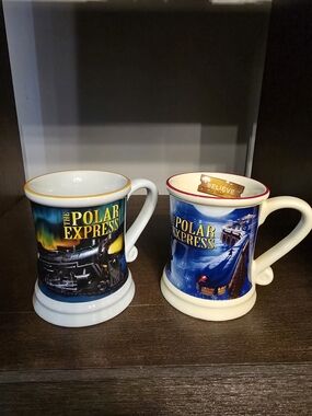 The Polar Express 3D Coffee Mugs, Warner Brothers Ceramic Cup, 12 Oz